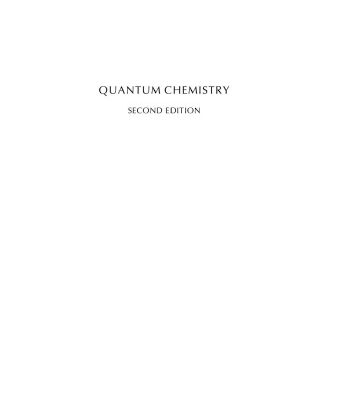 خرید و دانلود نسخه کامل کتاب Quantum chemistry