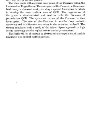 خرید و دانلود نسخه کامل کتاب Quantum chromodynamics and the pomeron