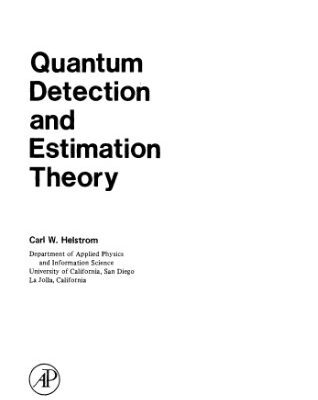 خرید و دانلود نسخه کامل کتاب Quantum Detection and Estimation Theory