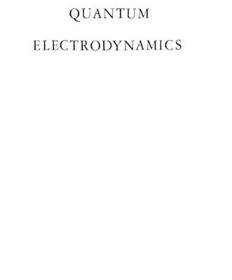 خرید و دانلود نسخه کامل کتاب Quantum Electrodynamics