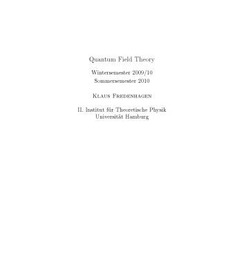 خرید و دانلود نسخه کامل کتاب Quantum Field Theory Lecture Notes