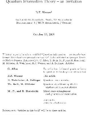 خرید و دانلود نسخه کامل کتاب Quantum Information Theory an Invitation