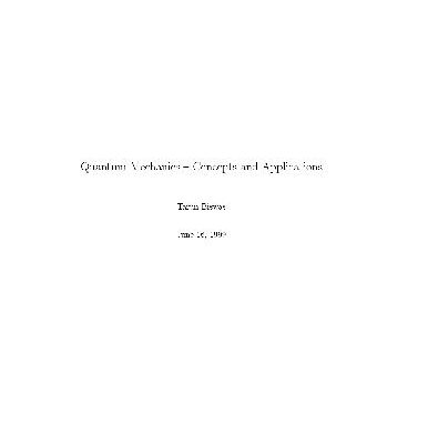 خرید و دانلود نسخه کامل کتاب Quantum mechanics, concepts and applications