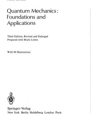خرید و دانلود نسخه کامل کتاب Quantum Mechanics: Foundations and Applications
