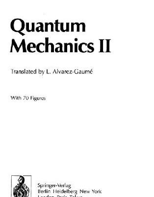 خرید و دانلود نسخه کامل کتاب Quantum mechanics II