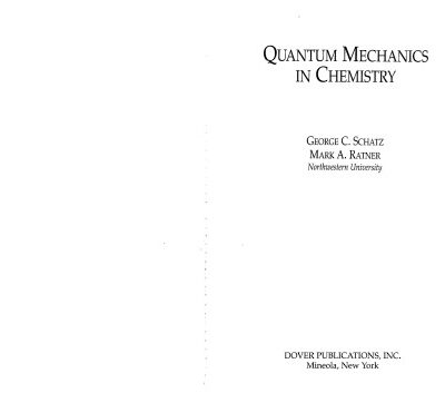 خرید و دانلود نسخه کامل کتاب Quantum Mechanics In Chemistry
