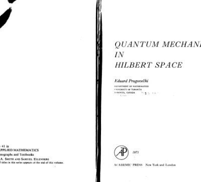 خرید و دانلود نسخه کامل کتاب Quantum mechanics in Hilbert space