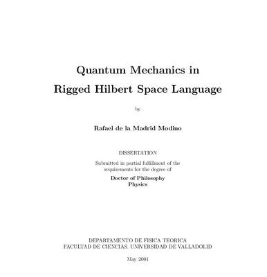 خرید و دانلود نسخه کامل کتاب Quantum Mechanics in Rigged Hilbert Space Language