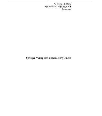خرید و دانلود نسخه کامل کتاب Quantum Mechanics – Symmetries