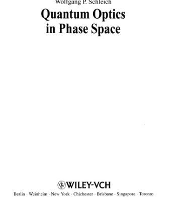 خرید و دانلود نسخه کامل کتاب Quantum optics in phase space
