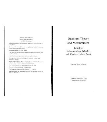 خرید و دانلود نسخه کامل کتاب Quantum Theory and Measurement