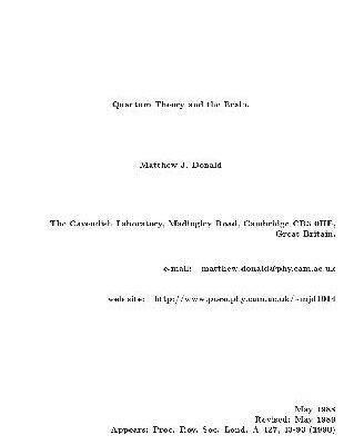 خرید و دانلود نسخه کامل کتاب Quantum theory and the brain
