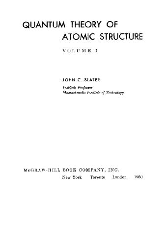 خرید و دانلود نسخه کامل کتاب Quantum theory of atomic structure_68bdf76045a91.jpeg خرید و دانلود نسخه کامل کتاب Quantum theory of atomic structure