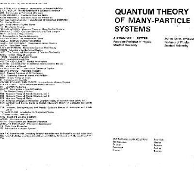 خرید و دانلود نسخه کامل کتاب Quantum theory of many-particle systems
