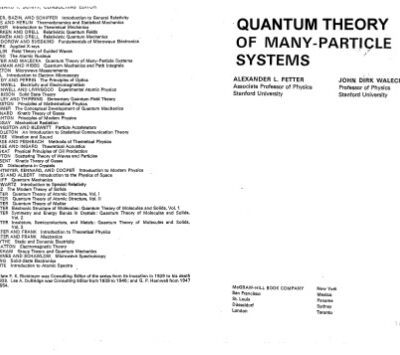 خرید و دانلود نسخه کامل کتاب Quantum theory of many-particle systems
