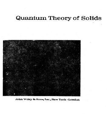 خرید و دانلود نسخه کامل کتاب Quantum Theory of Solids