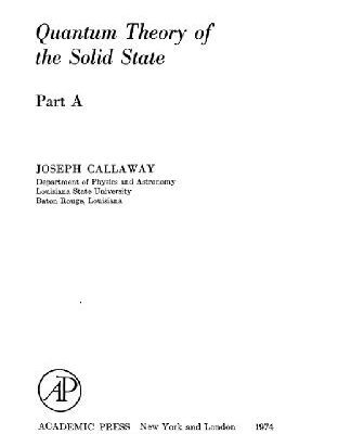 خرید و دانلود نسخه کامل کتاب Quantum theory of the solid state