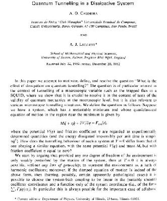 خرید و دانلود نسخه کامل کتاب Quantum tunneling with dissipation