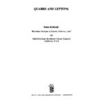 خرید و دانلود نسخه کامل کتاب Quarks and leptons
