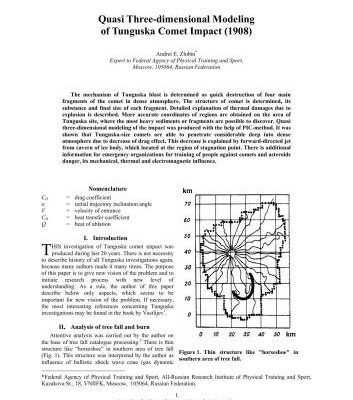 خرید و دانلود نسخه کامل کتاب Quasi Three-dimensional Modeling of Tunguska Comet Impact (1908).