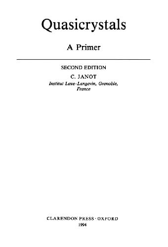 خرید و دانلود نسخه کامل کتاب Quasicrystals: A Primer_68beea6307156.jpeg خرید و دانلود نسخه کامل کتاب Quasicrystals: A Primer