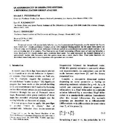 خرید و دانلود نسخه کامل کتاب Quasiperiodicity in dissipative systems. Renormalization group analysis