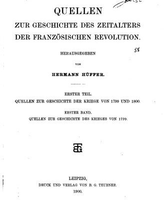 خرید و دانلود نسخه کامل کتاب Quellen zur Geschichte der Kriege von 1799 und 1800
