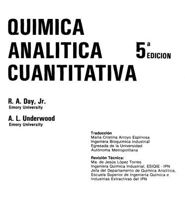 خرید و دانلود نسخه کامل کتاب Química Analítica Cuantitativa