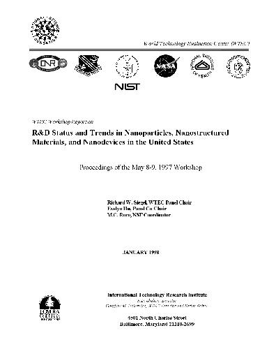 خرید و دانلود نسخه کامل کتاب R and D Status and Trends in Nanoparticles, Nanostructured Materials and Namo Devices in the United States: Proceedings_68c4b22bd7410.jpeg خرید و دانلود نسخه کامل کتاب R and D Status and Trends in Nanoparticles, Nanostructured Materials and Namo Devices in the United States: Proceedings
