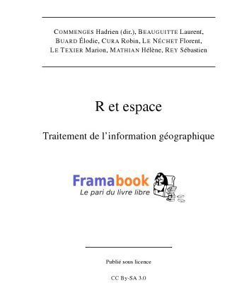 خرید و دانلود نسخه کامل کتاب R et Espace. Traitement de l’information géographique