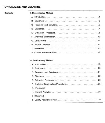 خرید و دانلود نسخه کامل کتاب R09 FDA. CYROMAZINE AND MELAMINE