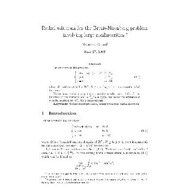 خرید و دانلود نسخه کامل کتاب Radial solutions for the Brezis-Nirenberg problem involving large nonlinearities