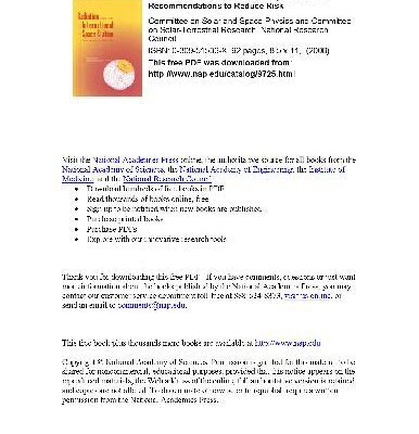 خرید و دانلود نسخه کامل کتاب Radiation and the International Space Station: Recommendations to Reduce Risk