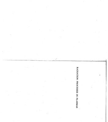 خرید و دانلود نسخه کامل کتاب Radiation Processes in Plasmas