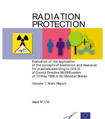 خرید و دانلود نسخه کامل کتاب Radiation Protection, Iss.134. Evaluation of the application of the concepts of exemption and clearance for practices according to title III of Council Directive 96/29/Euratom of 13 May 1996 in EU Member States. Vol.1: Main Report