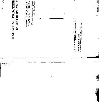 خرید و دانلود نسخه کامل کتاب radiative prossesses in astrophysics