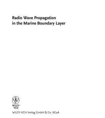 خرید و دانلود نسخه کامل کتاب Radio Wave Propagation in the Marine Boudary Layer
