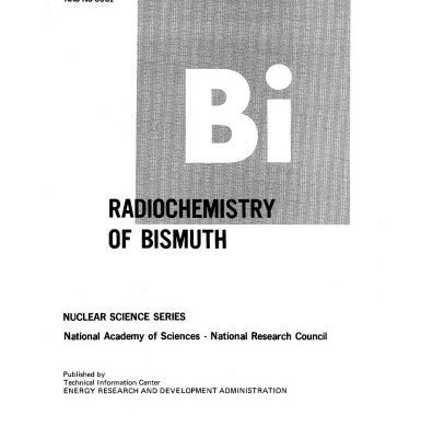 خرید و دانلود نسخه کامل کتاب Radiochemistry of bismuth