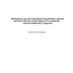 خرید و دانلود نسخه کامل کتاب Radiometric age determinations from Finnish Lapland and their bearing on the timing of Precambrian volcano-sedimentary sequences