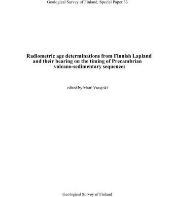 خرید و دانلود نسخه کامل کتاب Radiometric age determinations from Finnish Lapland and their bearing on the timing of Precambrian volcano-sedimentary sequences