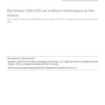 خرید و دانلود نسخه کامل کتاب Ras Shamra 1929-1979, par la Mission Archéologique de Ras Shamra
