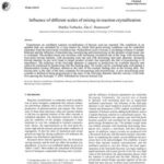 خرید و دانلود نسخه کامل کتاب Rasmuson Influence of different scales of mixing in reaction crystallization