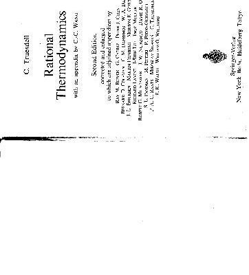 خرید و دانلود نسخه کامل کتاب rational thermodynamics