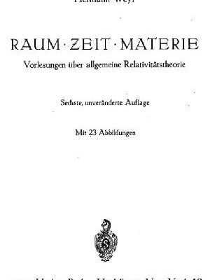 خرید و دانلود نسخه کامل کتاب Raum, Zeit, Materie