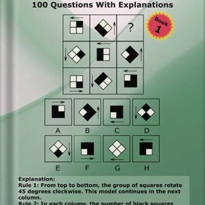 خرید و دانلود نسخه کامل کتاب Raven’s Progressive Matrices™ Practice Book: Raven’s Matrices, Exam Prep, Practice Questions, IQ Test, Test Preparation, IQ Questions, Logical Reasoning, … Test, Explanations (IQ Tests series Book 6) by Zoe Hampton