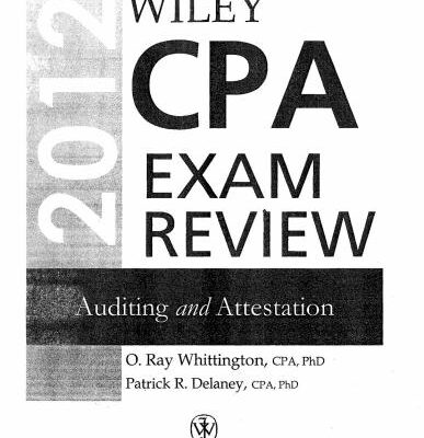 خرید و دانلود نسخه کامل کتاب Ray, Delaney Patrick R. Wiley CPA Exam Review 2012, Auditing and Attestation 9th Edition