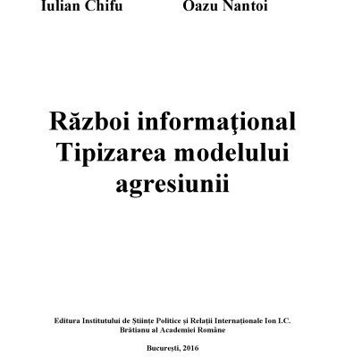 خرید و دانلود نسخه کامل کتاب Razboi informational: Tipizarea agresiunii informationale a Federatiei Ruse