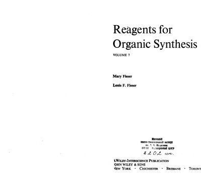 خرید و دانلود نسخه کامل کتاب Reagents for Organic Synthesis, Volume 7