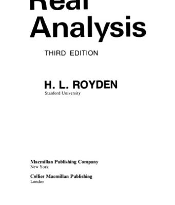خرید و دانلود نسخه کامل کتاب Real analysis