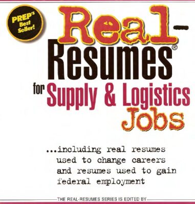 خرید و دانلود نسخه کامل کتاب Real-Resumes for Supply  Logistics Jobs
